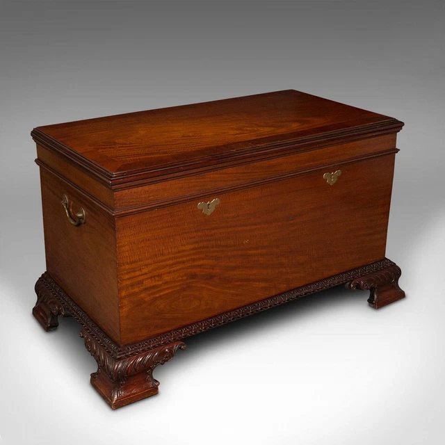 Large Vintage Camphor Trunk, Japanese, Shipping Chest, Coffee Table, Art Deco