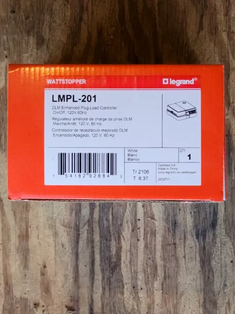 LEGRAND WATTSTOPPER LMPL-201 DLM Enhanced Plug Load Controller FREE SHIPPING!