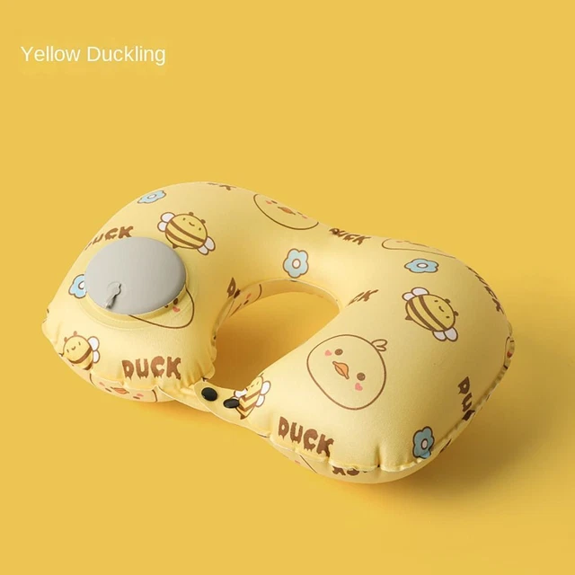 Ice Silk Travel Pillows Cartoon Printed Neck Pillow U-shaped Pillow  Women Men