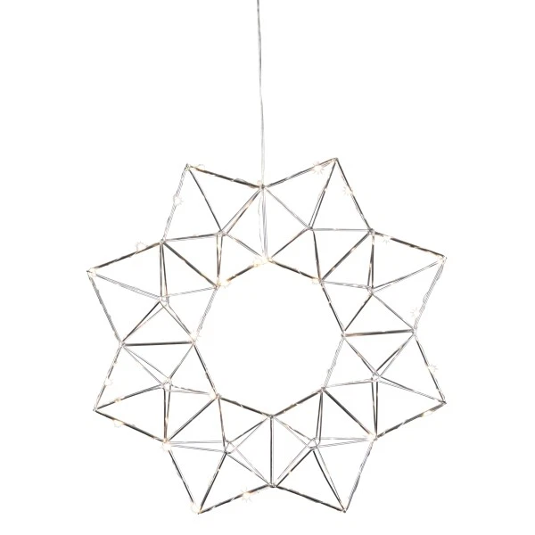 LED Deko Kranz Edge 40cm mit weißem Licht