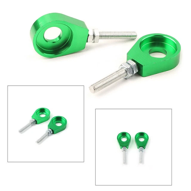 2Pcs Green 12mm Chain Adjuster Block Tensioner For Pit Quad Dirt Bike ATV CRF50