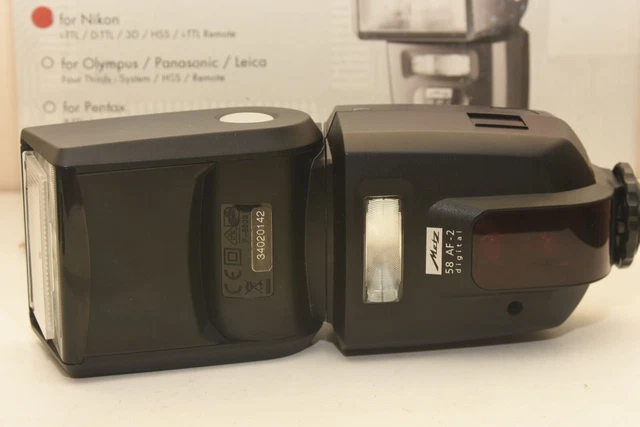 Used Metz Mecablitz 58 AF-2 Digital Shoe Mount Flash for NIKON Made in Germany 2