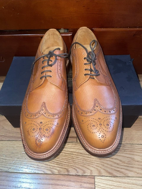 RALPH LAUREN RRL Brogue Benchmade Leather Wilberforce Wingtip 