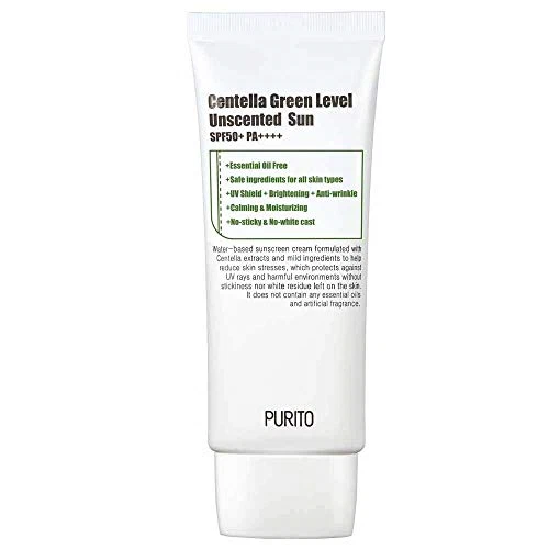 PURITO CENTELLA GREEN Level Unscented Sun SPF50+ PA++++ 60ml / 2 fl.oz EWG All £32.31 - PicClick UK
