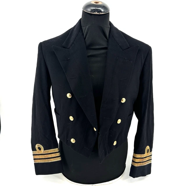 VINTAGE BRITISH ROYAL Navy Officer Mess jacket Tailored Gieves 1950s ...