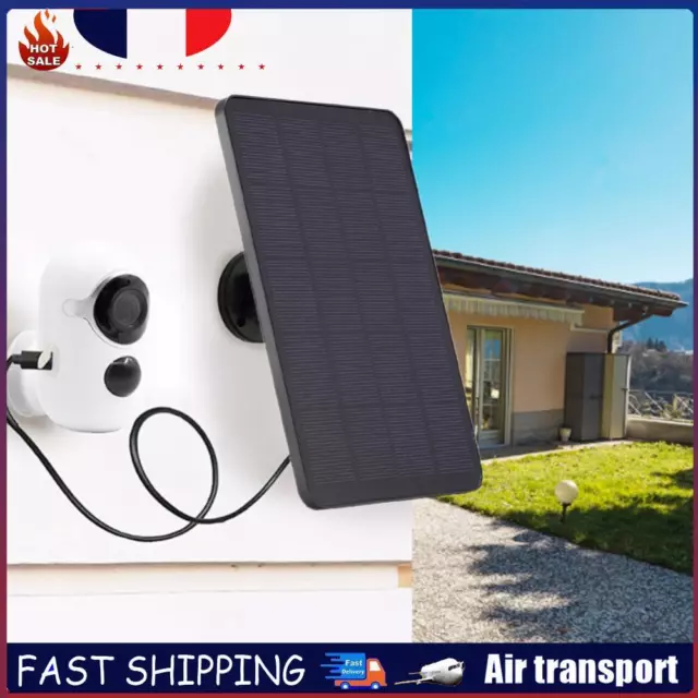5V 20W Monocrystalline Solar Panel Charger Kit for Security Camera (Mirco USB) F
