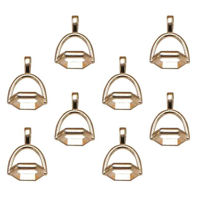 20 pièces alliage prisme hexagonal pendentif breloques bricolage fabrication de