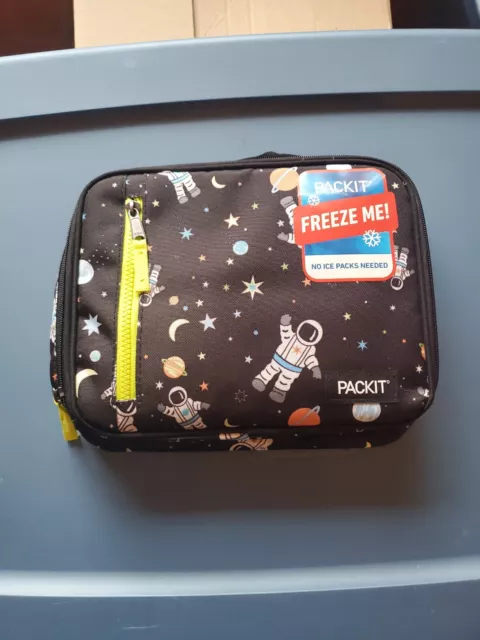 PackIt Lunch Box Freezable Lunch Bag with Built in Ice Packs Zippered Astronaut