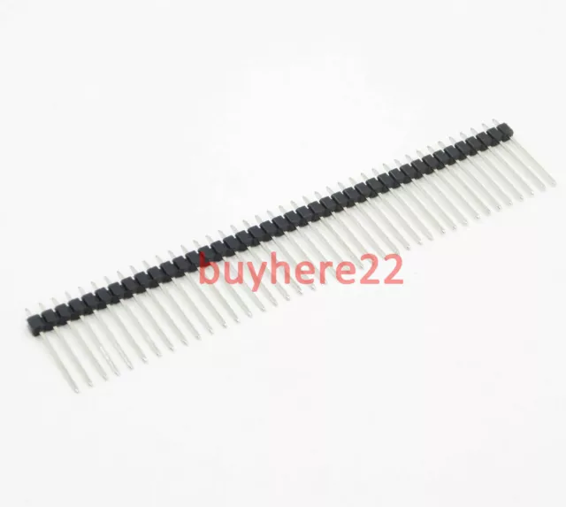 40 Pin 2mm Pitch 19mm Long single row Male Breakable Pin Header NEW UK Seller