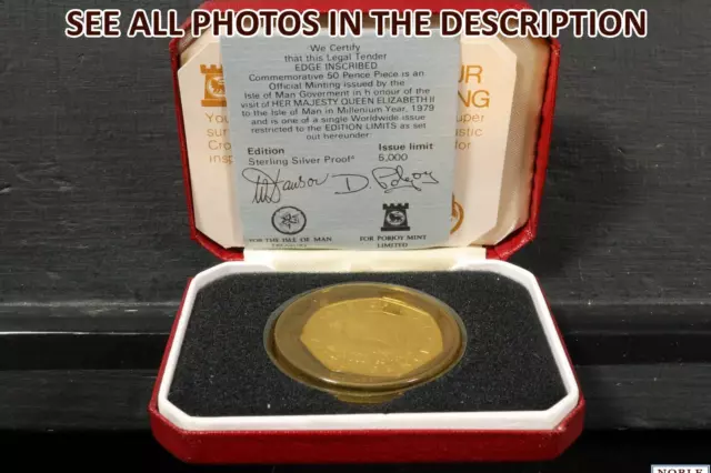 NobleSpirit No Reserve (CX) 1979 Isle of Man Sterling Silver Proof 50 Pence Coin