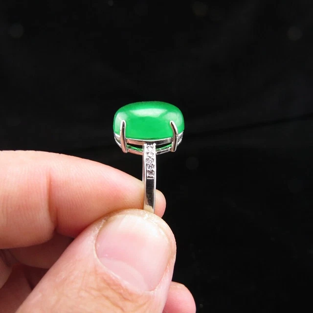 China, jade,collectibles,Manual Mosaic,Jadeite jade,ring M789