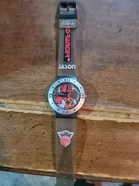 1994 Mighty Morphin Power Rangers Watch Saban Red Ranger Jason Needs Battery