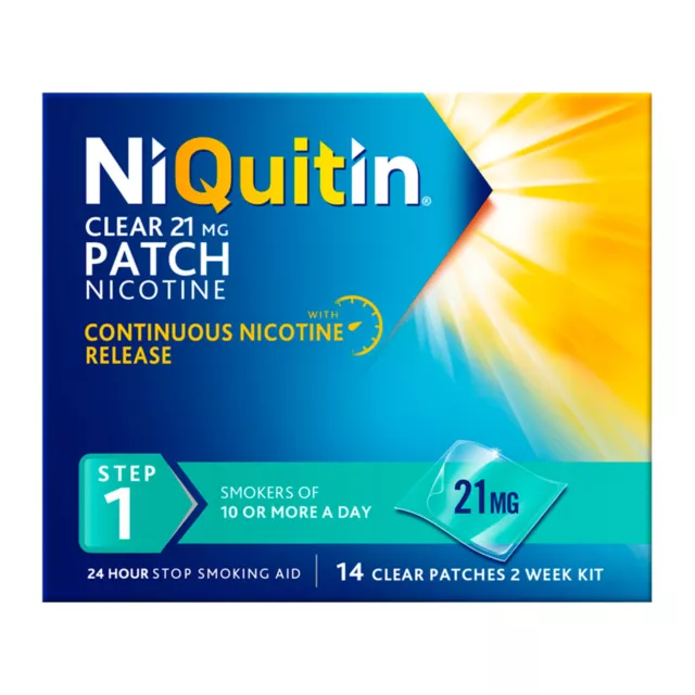 NiQuitin Clear 21mg Step 1 - 14 Patches