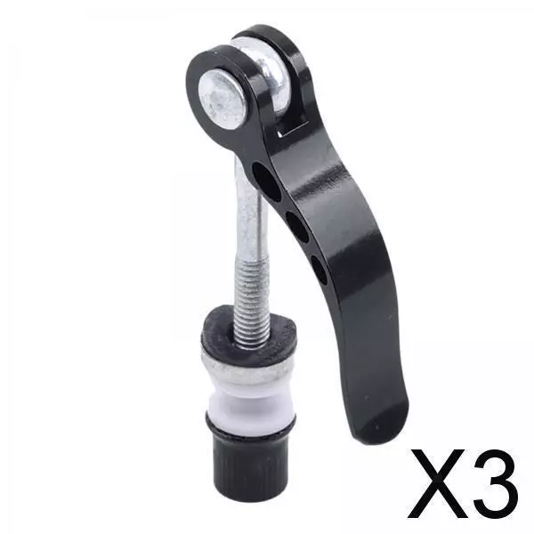 3X MTB Bike Seatpost Clamp Screw Replacement Part Release   black