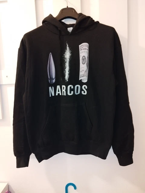 FELPA UOMO Bambino con Cappuccio noyz narcos rap trap Musica