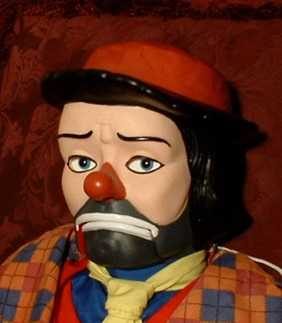 HAUNTED CLOWN VENTRILOQUIST doll "EYES FOLLOW YOU" puppet creepy dummy