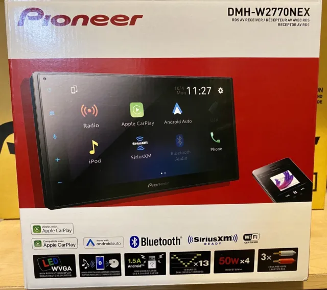 Pioneer DMH-W2770NEX 6.8" Wireless Apple Car Play Weblink App Option