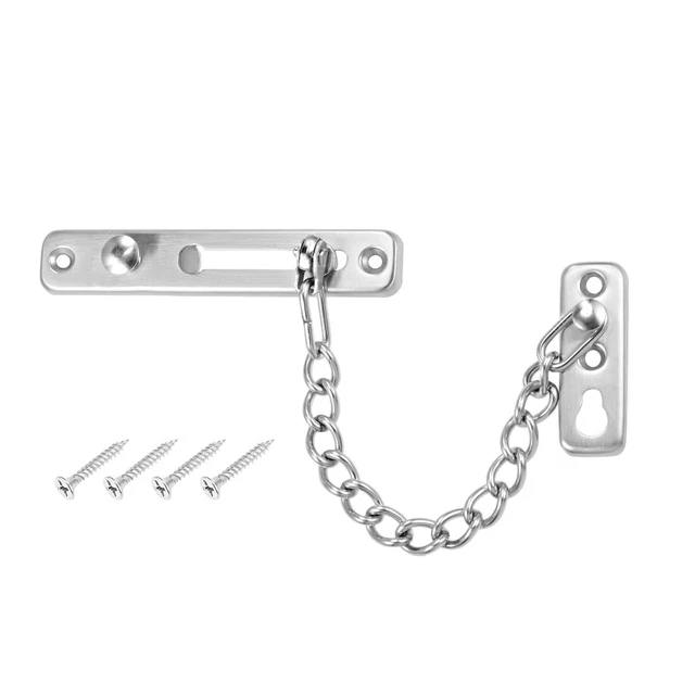 Chain Door Guard Lock Security Safety Latch with Spring Anti-Theft Press Lock