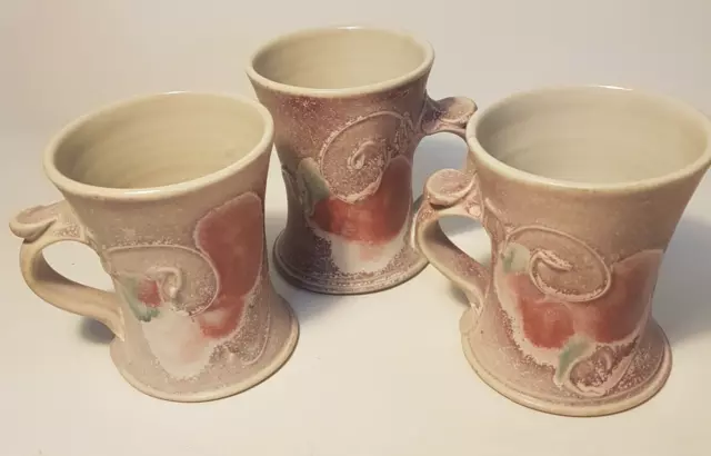 KEVIN BOYD AUSTRALIAN STUDIO POTTERY Mugs 1980s Studio Art Vintage Signed