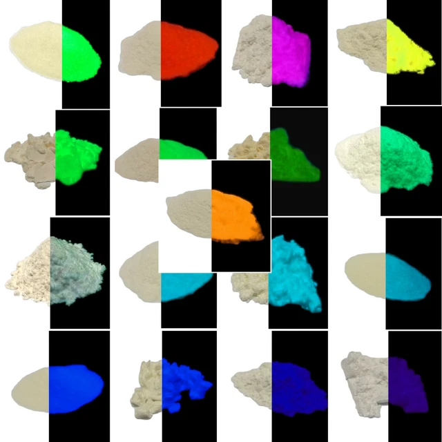 Polvo Reactivo Que Brilla En La Oscuridad Y A Los Rayos UV, Multiusos