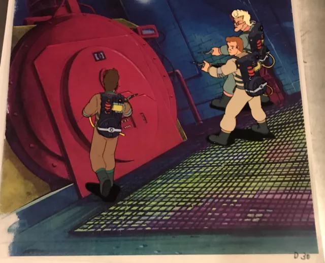 Real Ghostbusters Original  Animation Production Art Cel DIC ENT