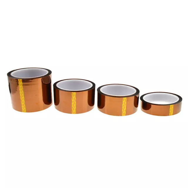 5/10/20mm 100ft High Temperature Kapton Polyimide Heat Tape 2