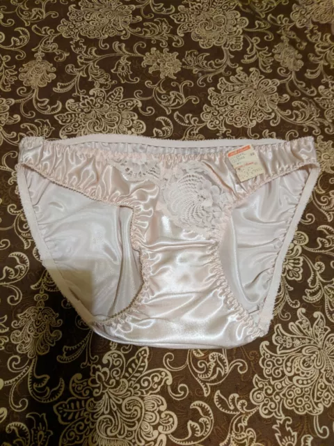 Vintage Jezebel Satin Second Skin Bikini Panties Size 7 Large 52 25