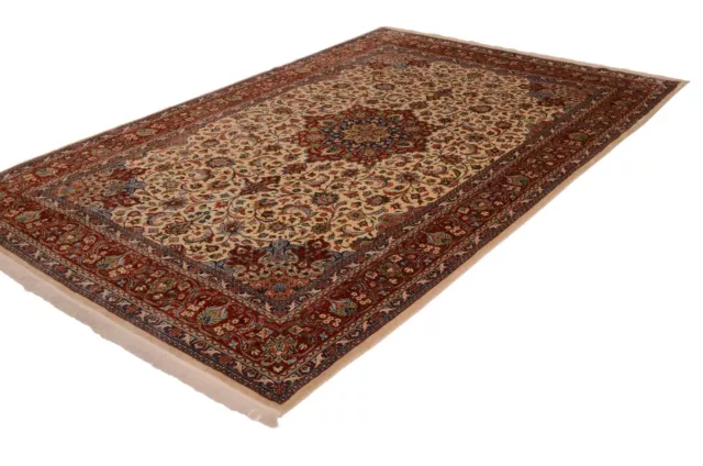 Sarough Sherkat 305 X 208 CM Fin Oriental Noué à la Main Persan Beige Neuf 3