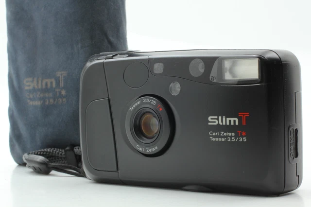 Read! [Exc+4] Kyocera Slim T Yashica T4 Black Point & Shoot Camera From JAPAN
