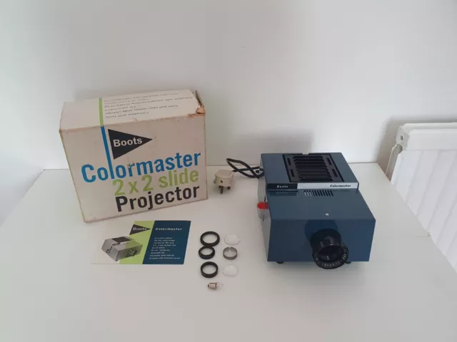 Vintage Boots Colormaster 2 x 2 Slide Projector Boxed