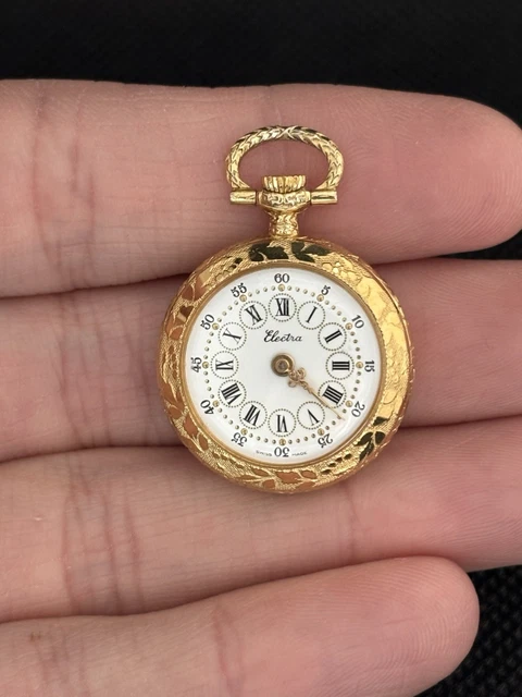 Montre De Poche Ancienne ELECTRA Mécanique - Fonctionne Parfaitement, Remontage Manuel Vintage
