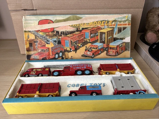 A collection of circus Corgi Toys to include 'Chipperfield's circus models gift set No. 23', 'Circus