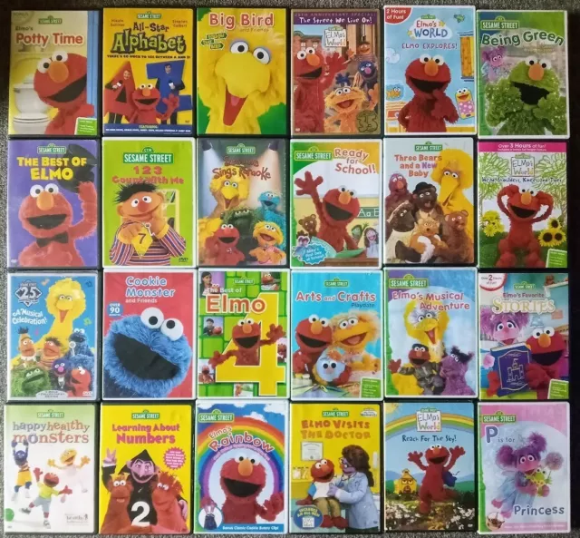 LOT OF 15 Sesame Street Elmo DVD, Including CinderElmo, 40% OFF