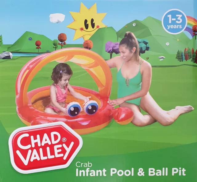 Chad Valley Crab Infant Swimming Pool and Ball Pit