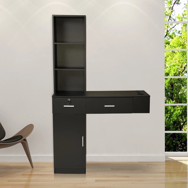 Wall Mount Beauty Salon Station Cabinet Barber Salon Equipment Dressing Table Wall Mount Beauty Salon Station Cabinet Barber Salon Equipment Dressing Table