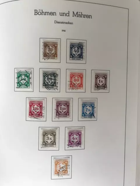 Briefmarken, Deutsches Reich, Böhmen und Mähren 1941, LOT gestempelt