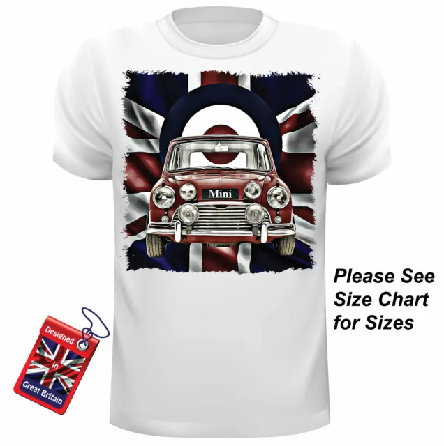 Car Art Classic Mini Cooper T Shirt Can Be Personalised Unofficial