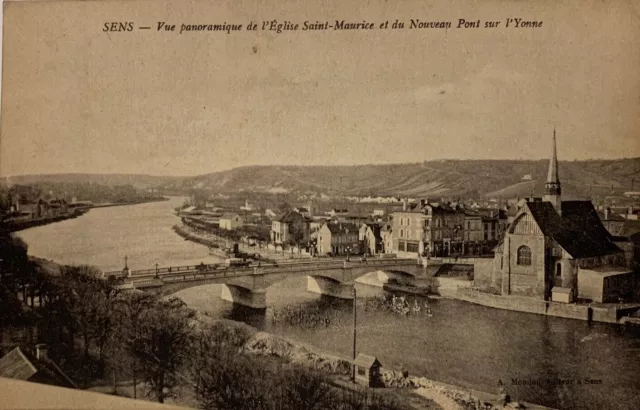 Cpa Sens Yonne 89 L’église Saint Maurice