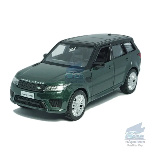 1:36 Land Rover Range Rover Sport Model Car Diecast Toy Vehicle Collection Green