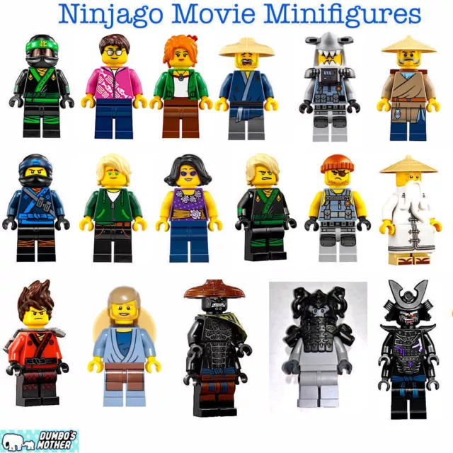 Lego Ninjago Movie Minifigures Jay Lloyd Juno Garmadon Kai Hammer Head Konrad