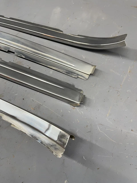 1965 1966 Ford Galaxie 500 Drip Rail Molding Pair Trim 2 Door Hardtop Moldings