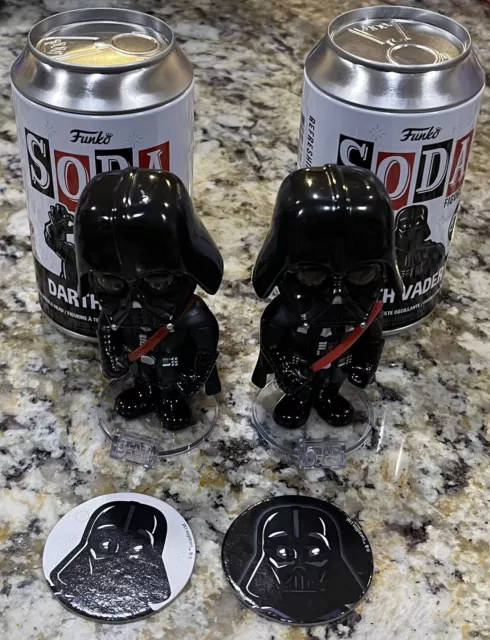 FUNKO POP SODA! Star Wars Darth Vader Glow In the Dark Chase + Common Set