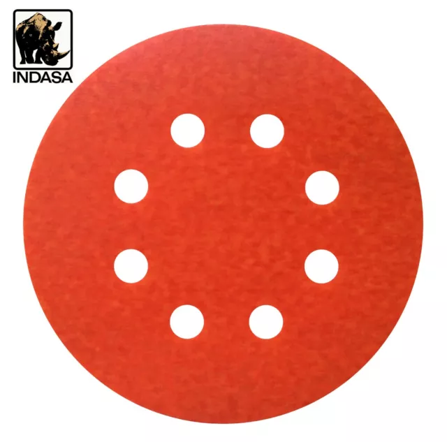 125mm 5" Sanding Discs INDASA Sandpaper Pad fit Ryobi Bosch DeWalt Makita Metabo