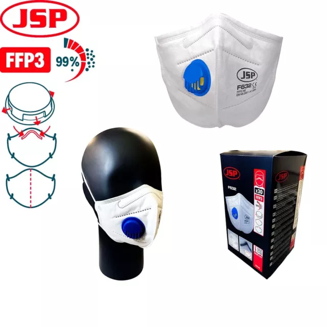 JSP F632 Disposable FFP3 Valved Face Mask - STOCK CLEARANCE!