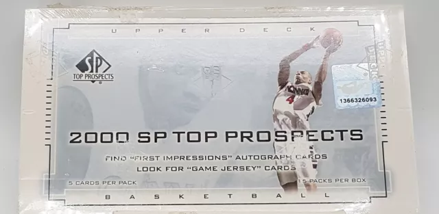 Caja de hobby de baloncesto Upper Deck SP Top Prospects NBA 2000-01 Top