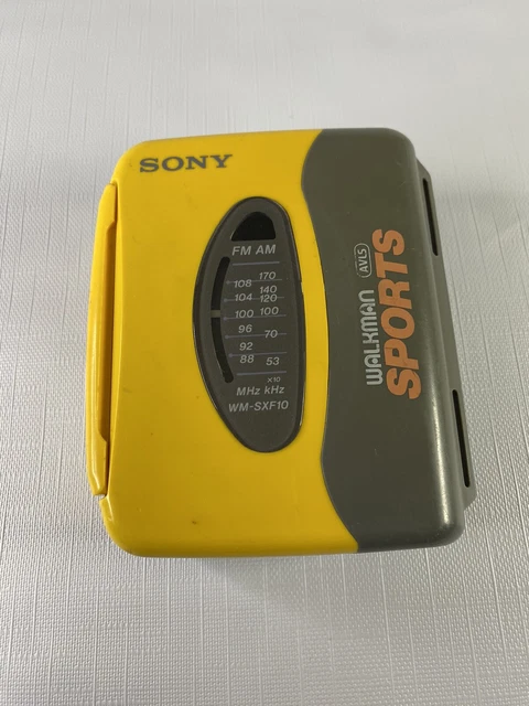 Sony Sports Walkman WM-SXF10 Radio AM/FM Cassette Player Used Sony Sports Walkman WM-SXF10 Radio AM/FM Cassette Player Used