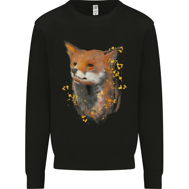 Fox Watercolour Kids Sweatshirt Jumper
