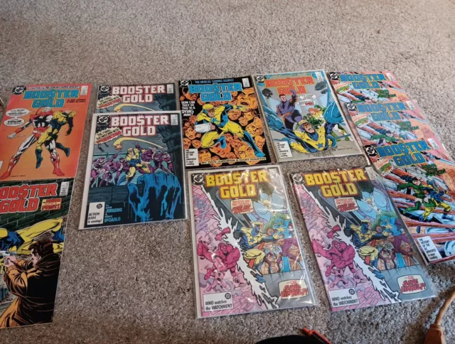 Booster Gold Comic Lot of 10 #9 12 13 15 17 18 21) DC Comics