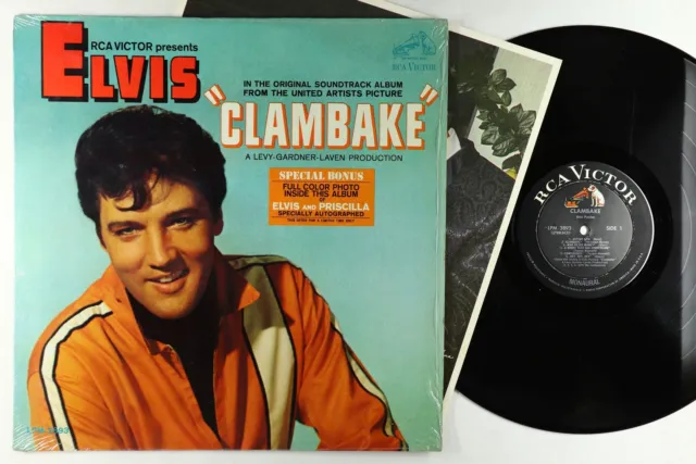 Elvis Presley - Clambake OST LP - RCA Victor Mono DG Shrink Photo