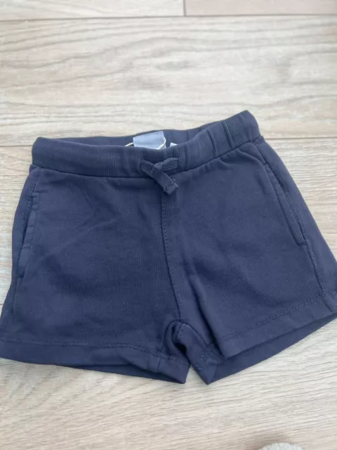 Zara new with tags navy baby boy shorts size 9-12 months